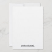 Bridal Showeinladung - Tee Einladung (Rückseite)