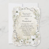 Bridal Showeinladung, Winter Wonderland, Halterung Einladung (Vorderseite)