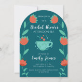 Bridal Shower - Afternoon Tea Party Invitation Einladung (Vorderseite)