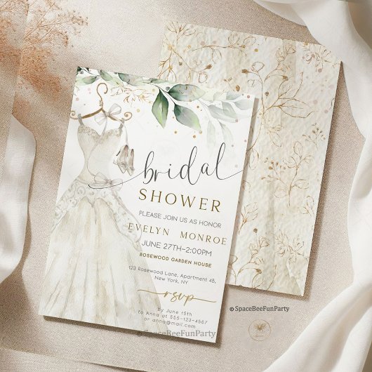 Bridal shower Bachelorette Party  Brunch Sage Einladung