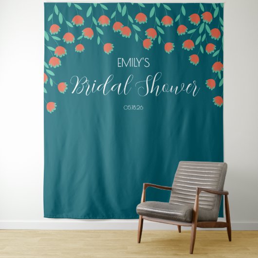 Bridal Shower Backdrop Wandteppich (Beispiel)