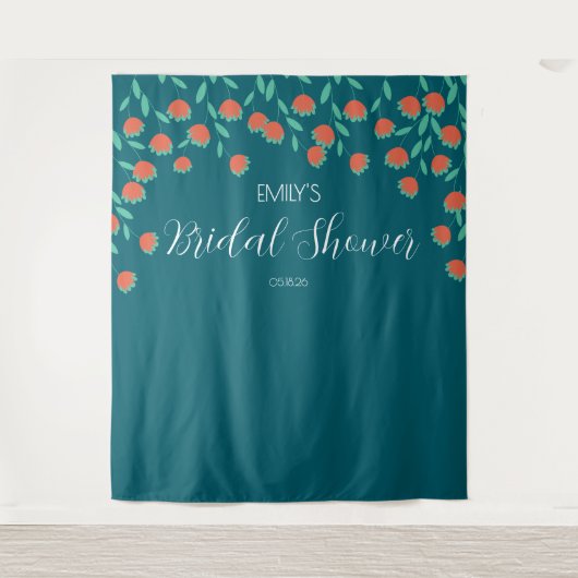 Bridal Shower Backdrop Wandteppich (Vorderseite)