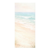 Bridal Shower beach party menu card Werbekarte (Hinten)