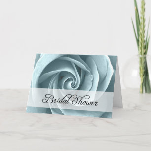 Bridal Shower : Blue Rose : Einladung