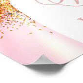 Bridal Shower Blush Pink Welcome Poster (Ecke)