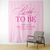 Bridal shower Bride to Be backdrop pink Wandteppich (Beispiel)