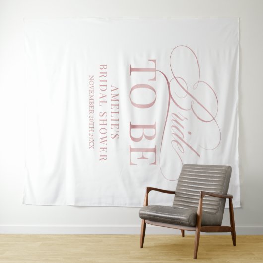 Bridal shower Bride to Be backdrop Wandteppich (Beispiel (Horizontal))