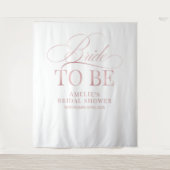 Bridal shower Bride to Be backdrop Wandteppich (Vorderseite)