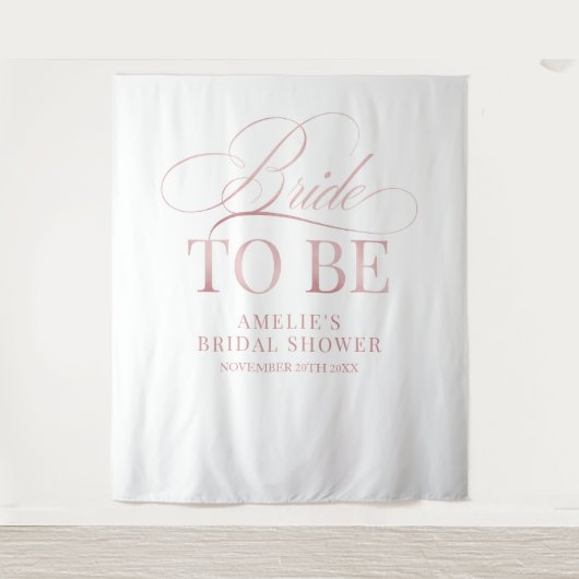 Bridal shower Bride to Be backdrop Wandteppich (Vorderseite)