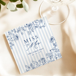 Bridal Shower Brunch Napkins Something Blue Decor Serviette