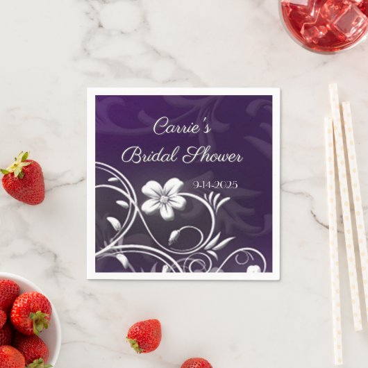 Bridal Shower custom party coasters Serviette (Beispiel)