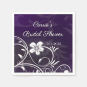 Bridal Shower custom party coasters Serviette (Vorderseite)