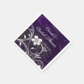 Bridal Shower custom party coasters Serviette (Ecke)