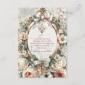 Bridal Shower Details Card Enclosure | Romantic  Begleitkarte (Vorderseite)
