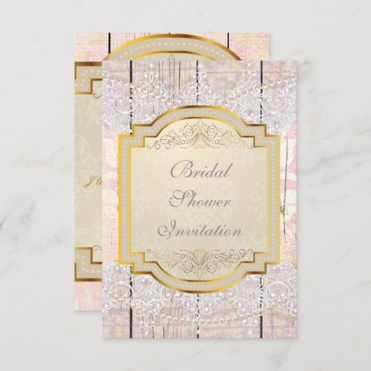 Bridal Shower Einladung (Vorne/Hinten)