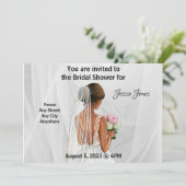 Bridal Shower Einladung. Bearbeiten von Text und B Einladung (Stehend Vorderseite)