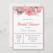 Bridal Shower Einladung Blume Card (Vorderseite)