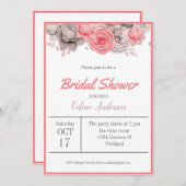 Bridal Shower Einladung Blume Card (Vorne/Hinten)