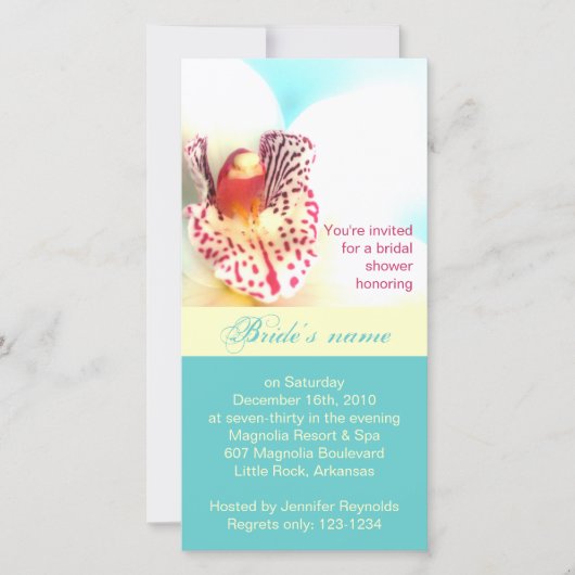 Bridal Shower Einladung Foto-Karte (Vorderseite)