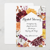 BRIDAL SHOWER EINLADUNG FÜR DEN FALL (Vorne/Hinten)