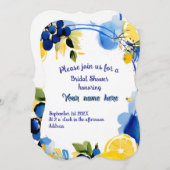 Bridal Shower Einladung "La Dolce Vita" Stil (Vorne/Hinten)