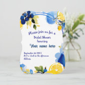 Bridal Shower Einladung "La Dolce Vita" Stil (Stehend Vorderseite)