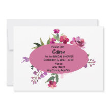 Bridal Shower Einladung mit bearbeitbarem Text