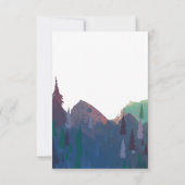 Bridal Shower Einladung - Thema Berge (Rückseite)