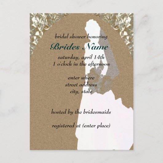Bridal Shower Einladung Vorlage (Vorderseite)