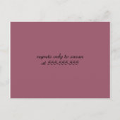 Bridal Shower Einladung Vorlage (Rückseite)