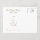 Bridal Shower Einladung Vorlage (Rückseite)