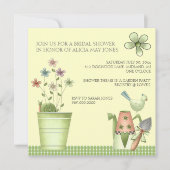 Bridal Shower Einladungen oder Garden Party Event (Vorderseite)