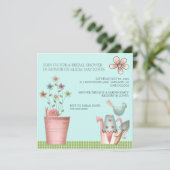 Bridal Shower Einladungen oder Garden Party Event (Stehend Vorderseite)