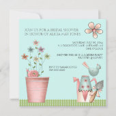 Bridal Shower Einladungen oder Garden Party Event (Vorderseite)