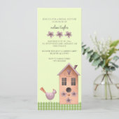 Bridal Shower Einladungen oder Garden Party Event (Stehend Vorderseite)