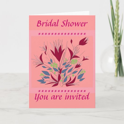 Bridal Shower Einladungskarte (Vorderseite)