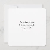 Bridal Shower Einladungskarte (Rückseite)