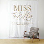 Bridal shower elegant Miss to Mrs backdrop Wandteppich (Beispiel)