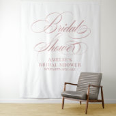 Bridal shower elegant modern pink backdrop wandteppich (Beispiel)