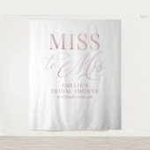Bridal shower elegant rose gold backdrop wandteppich (Vorderseite)