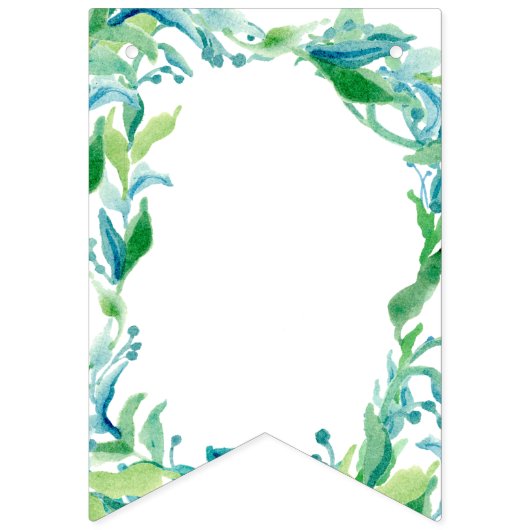 Bridal Shower Flag Banner Laurel Leaf Olive Art (Erste Fahne)