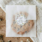 Bridal Shower Floral Wildflower Bloom Favor Runder Aufkleber