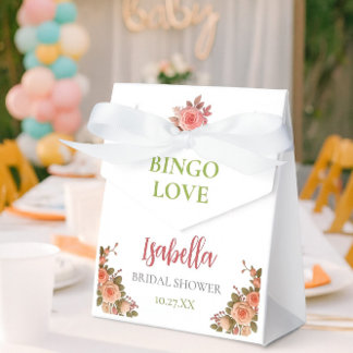 Bridal Shower Game Bingo Card – Prize Favor Box Geschenkschachtel