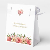 Bridal Shower Game Bingo Card – Prize Favor Box Geschenkschachtel (Rückseite)