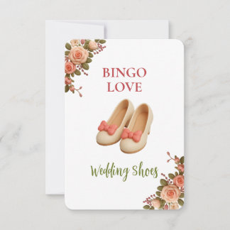 Bridal Shower Game Bingo Card – Wedding Shoes