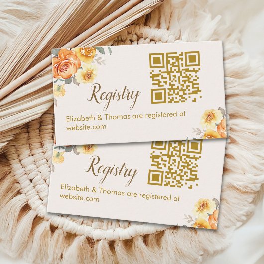 Bridal Shower in Spring with a Touch of Orange Flo Begleitkarte