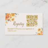 Bridal Shower in Spring with a Touch of Orange Flo Begleitkarte (Vorderseite)