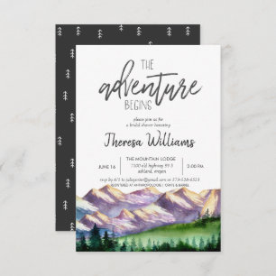 Bridal Shower Invitation - Bergthema Einladung