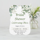 BRIDAL SHOWER INVITATION BOTANISCHE BOTANISCHE FLO SAVE THE DATE (Stehend Vorderseite)