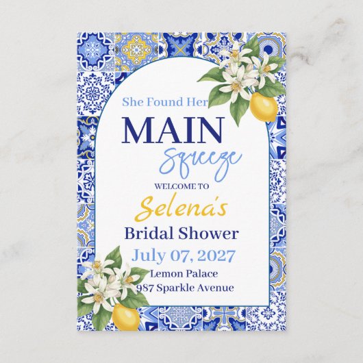 Bridal Shower Invitation Card Einladung (Vorderseite)